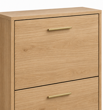 Nestavelle Two-Panel Flip-Door Shoe Cabinet