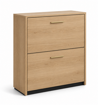 Nestavelle Two-Panel Flip-Door Shoe Cabinet