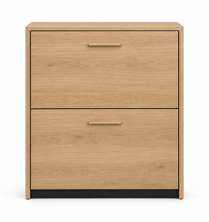 Nestavelle Two-Panel Flip-Door Shoe Cabinet